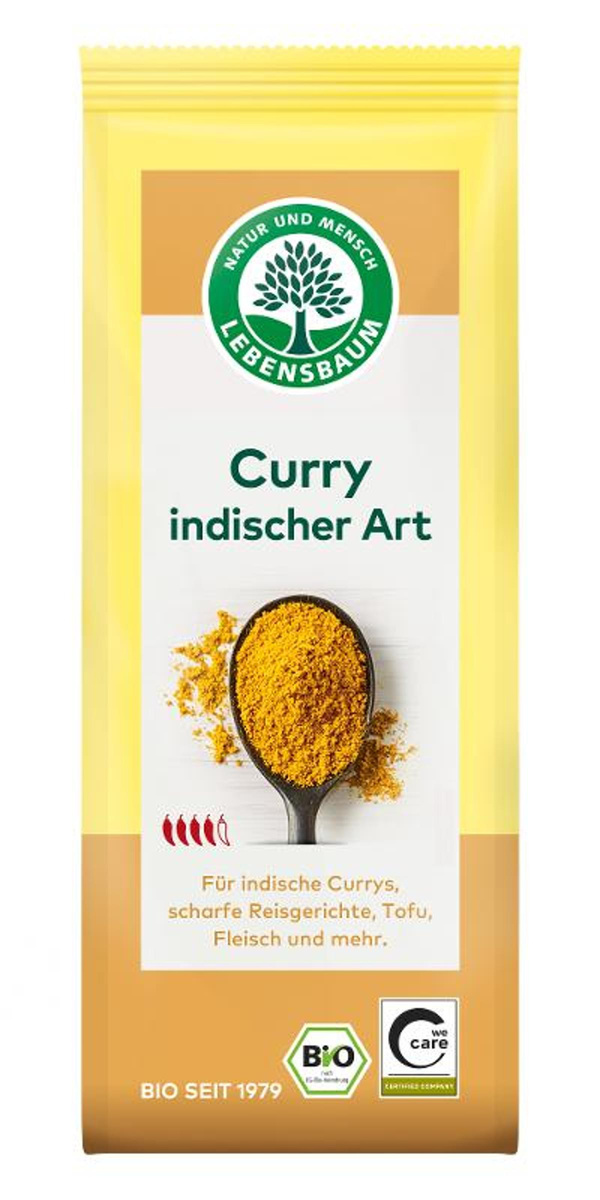 Produktfoto zu Lebensbaum Curry indisch 50g