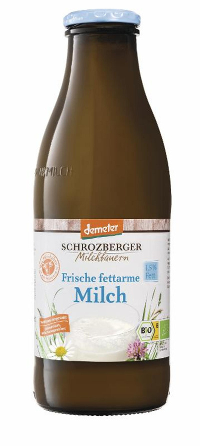 Produktfoto zu Demeter Milch 1,5% 1L