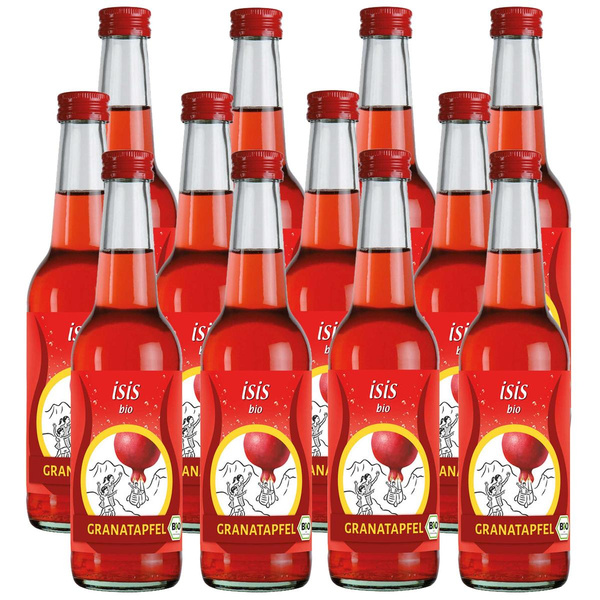 Produktfoto zu Kiste isis Granatapfel 12x0,33L