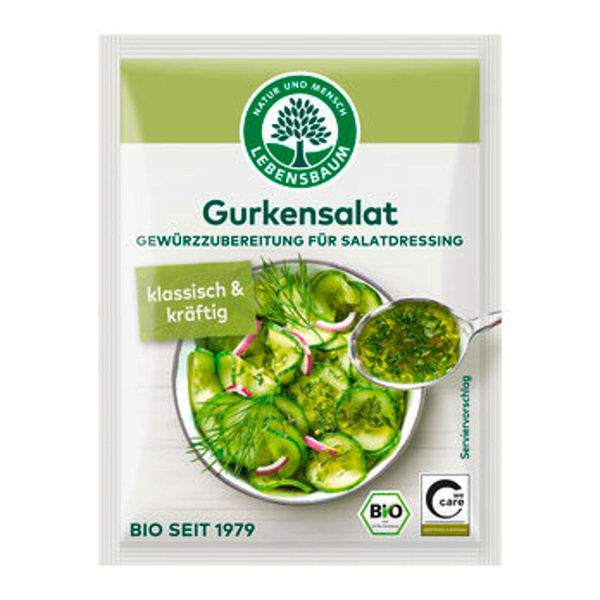 Produktfoto zu Lebensbaum Salatdressing Gurken Salat 15g