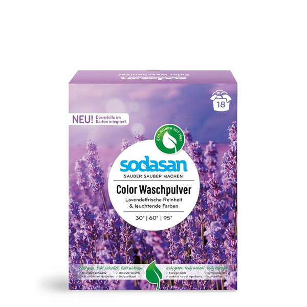 Produktfoto zu Sodasan Color Waschpulver Lavendel 1kg