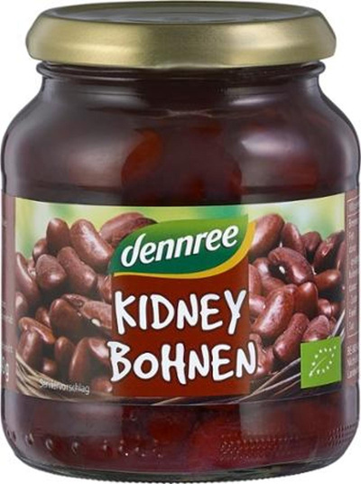 Produktfoto zu dennree Kidneybohnen 360g