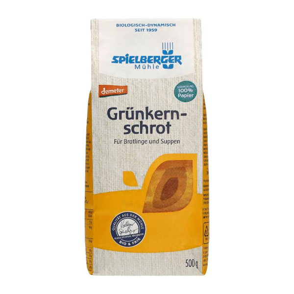 Produktfoto zu Spielberger Mühle Grünkernschrot 500g
