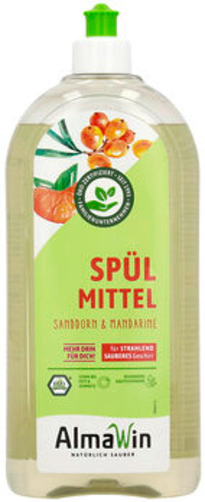 Produktfoto zu Almawin Spülmittel Sanddorn-Mandarine 1l