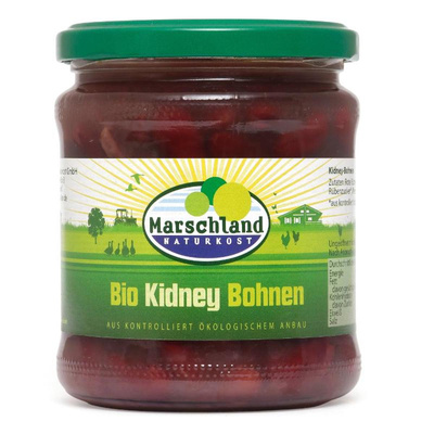 Produktfoto zu Marschland Kidneybohnen im Glas 330ml
