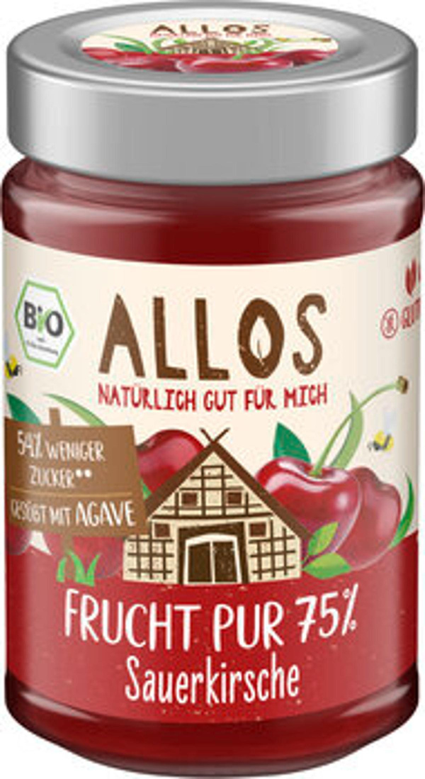 Produktfoto zu Allos Frucht Pur Sauerkirsche 200g
