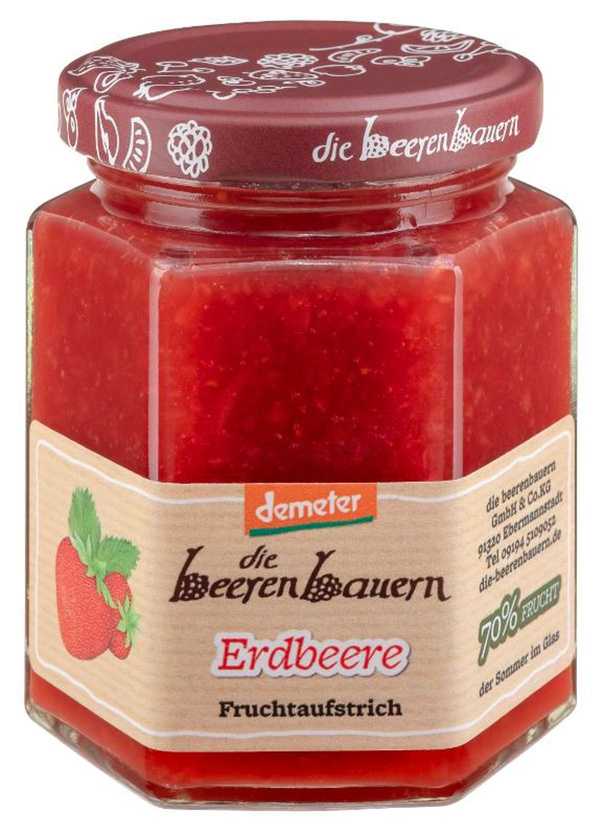 Produktfoto zu Die Beerenbauern Erdbeer-Fruchtaufstrich 200g