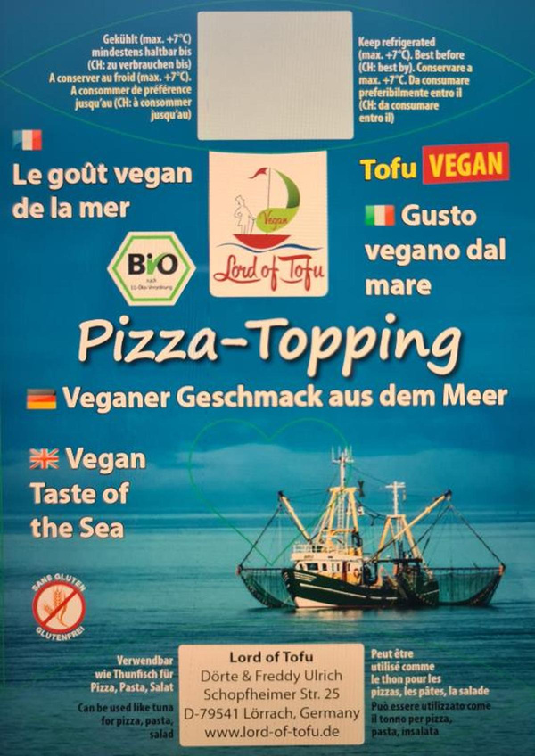 Produktfoto zu Lord of Tofu Thuna - Thunfischersatz Pizza Topping 110g