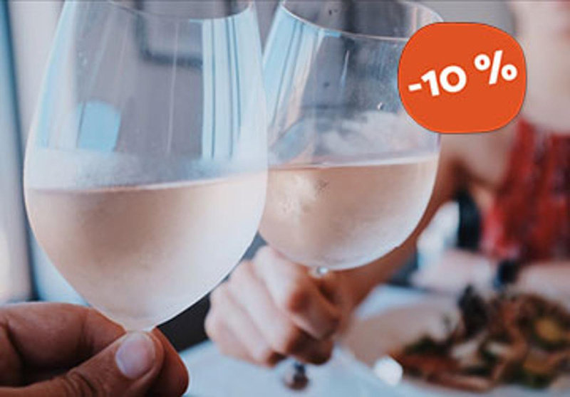 10 % Rabatt auf Roséweine