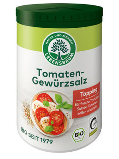 Produktfoto zu Lebensbaum Tomaten-Gewürzsalz Streudose 100g