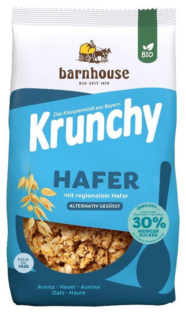 Produktfoto zu Krunchy Hafer weniger Zucker 625g