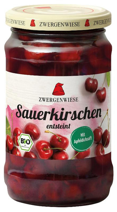 Produktfoto zu Zwergenwiese Sauerkirschen 360g
