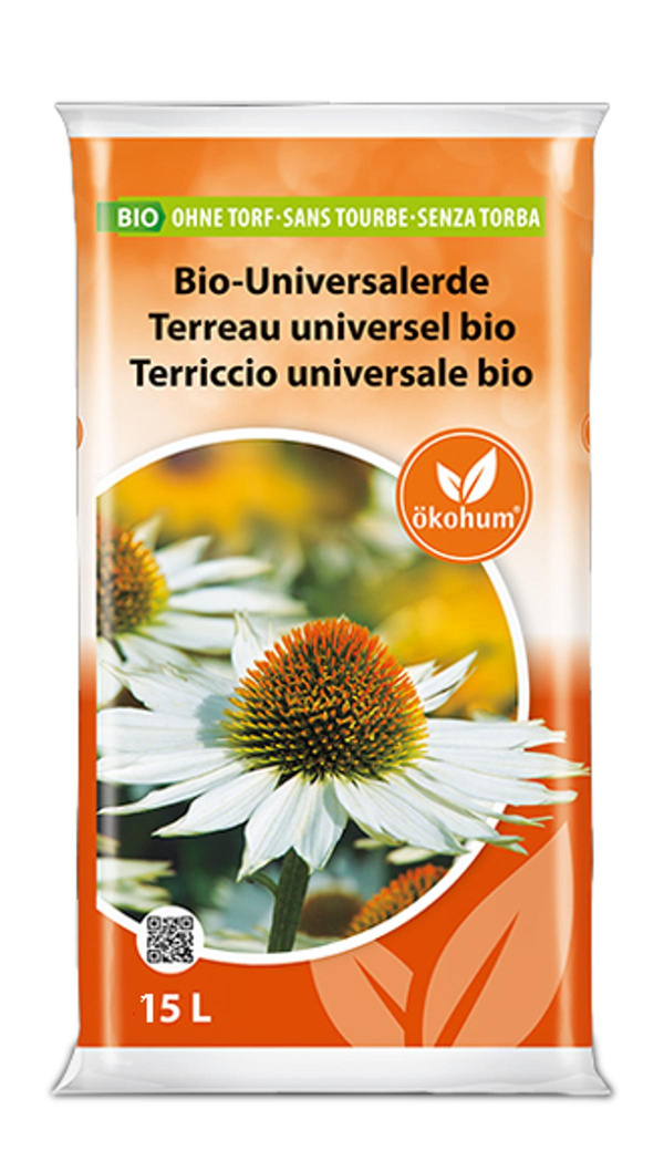 Produktfoto zu Ökohum Bio-Universalerde 15L