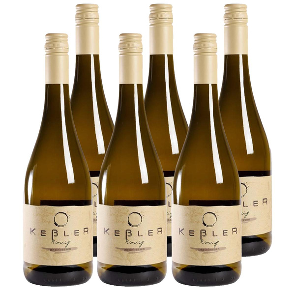 Produktfoto zu Kiste Weingut Kessler Riesling feinherb 6x0,75L Rheinhessen