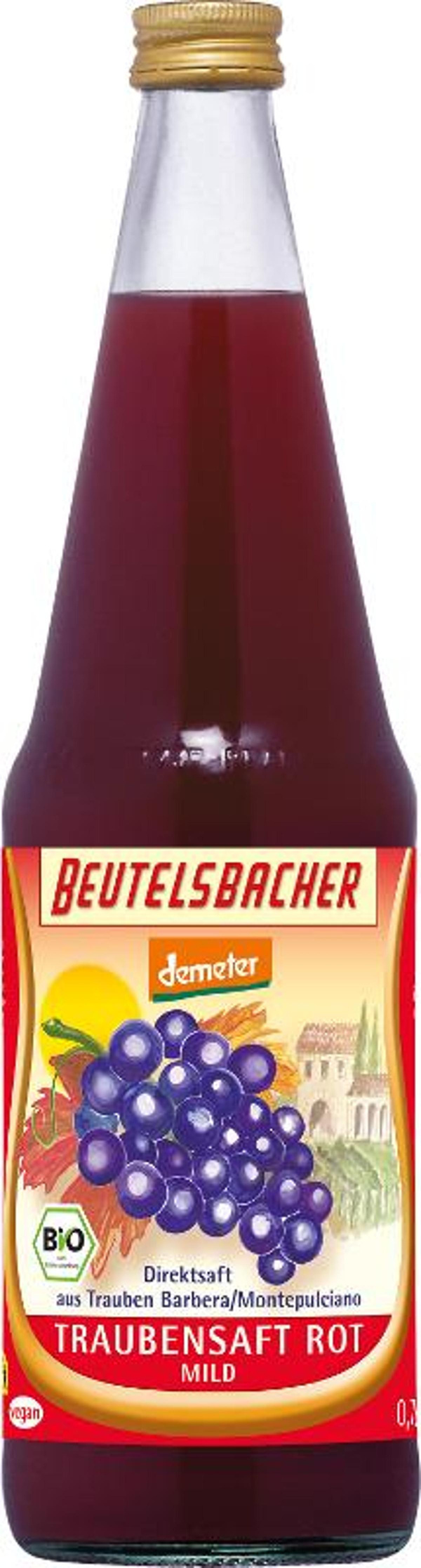 Produktfoto zu Beutelsbacher Traubensaft rot Barbera 0,7L