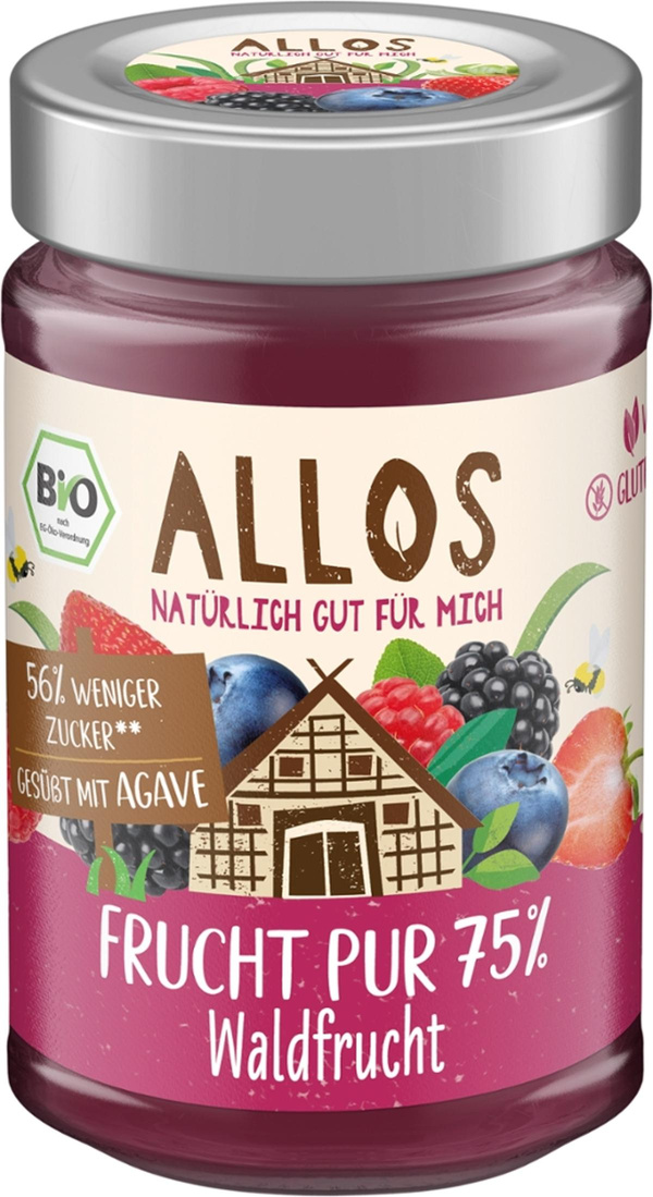 Produktfoto zu Allos Frucht pur Waldfrucht 200g