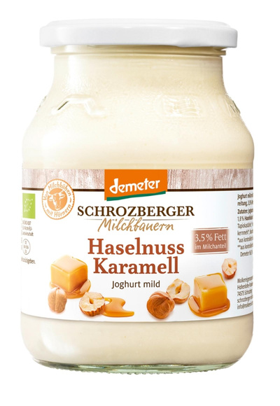 Produktfoto zu Schrozberger Joghurt Haselnuss Karamell 500g