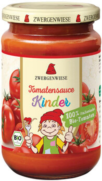 Produktfoto zu Zwergenwiese Kinder Tomatensauce o. Zucker 350g