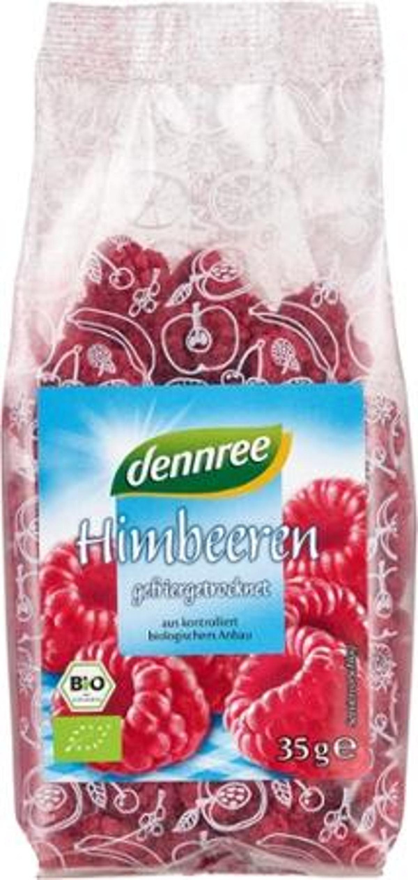 Produktfoto zu dennree Himbeeren, gefriergetrocknet 35g