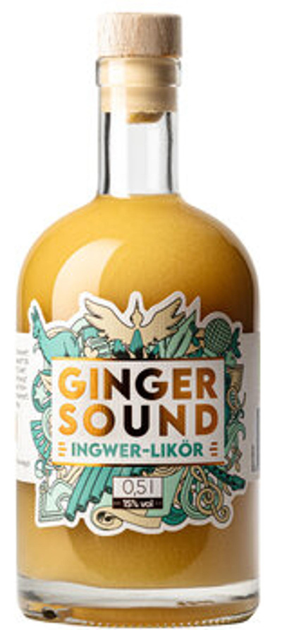Produktfoto zu Ginger Sound 15%vol Ingwerlikör 0,5L