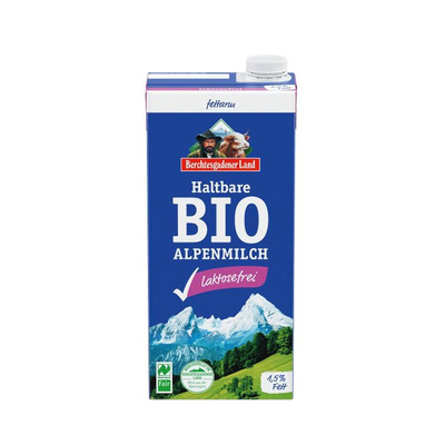 Produktfoto zu Berchtesgadener Land Lactosefreie H-Milch 1,5% 1 L