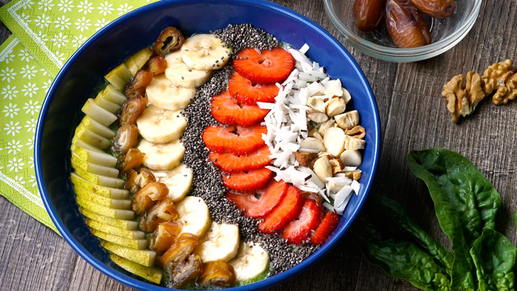 Rezeptbild für Vegan: Smoothie-Bowl  mit Toppings