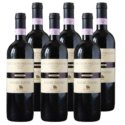 Produktfoto zu Kiste Fattoria di Romignano Chianti rot 0,75L 6x0,75L