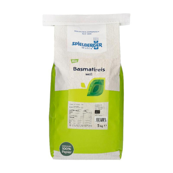 Produktfoto zu Spielberger Mühle Basmatireis weiß 5kg