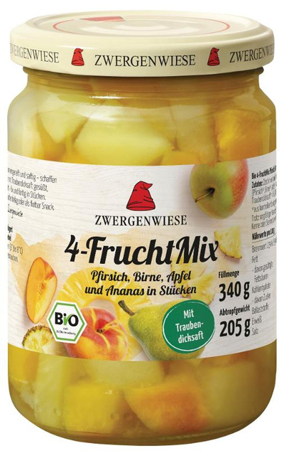 Produktfoto zu Zwergenwiese 4-FruchtMix 340g