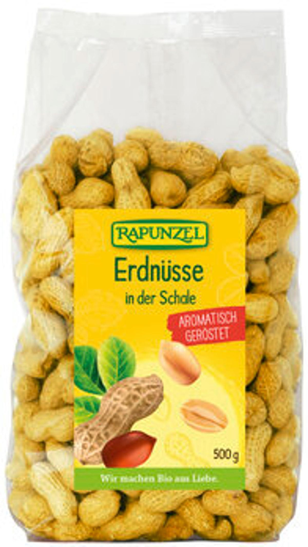 Produktfoto zu Rapunzel Erdnüsse in der Schale geröstet 500g
