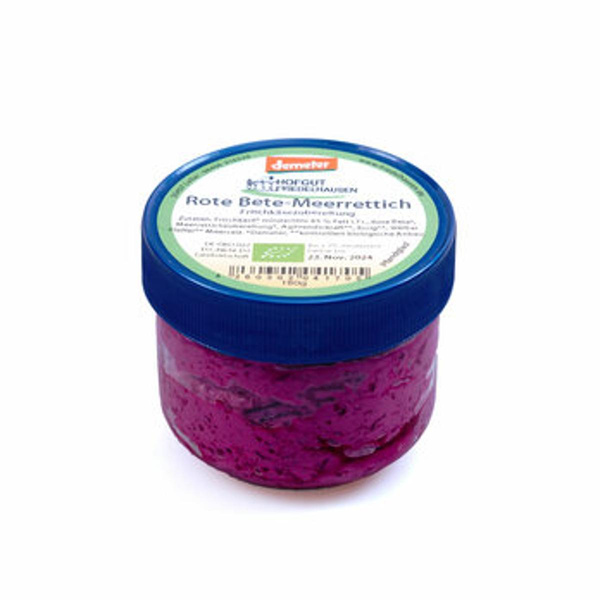 Produktfoto zu Friedelhausen Frischkäse Rote Bete Meerrettich 150g