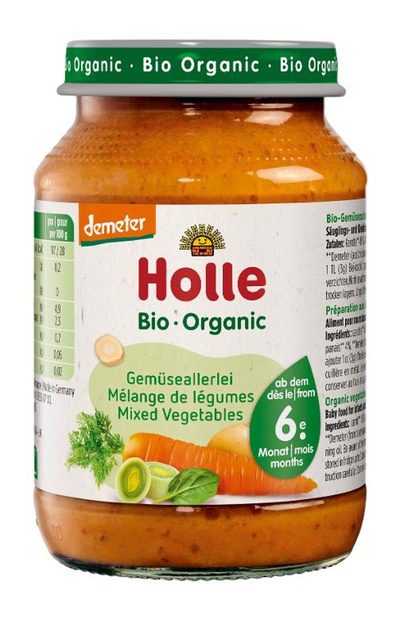 Produktfoto zu Holle Gemüseallerlei 190g