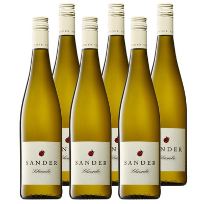 Produktfoto zu Kiste Sander Scheurebe lieblich weiß Rheinhessen 6x0,75L