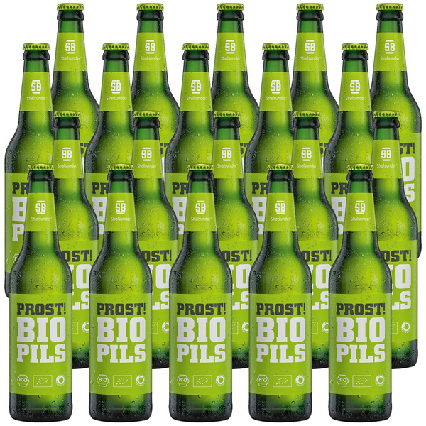 Produktfoto zu Kiste Störtebeker Stralsunder Bio-Pils 20x0,5L