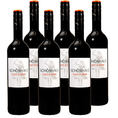 Produktfoto zu Kiste Weingut Schönhals Dornfelder Samt&Seide Rheinhessen 6x0,75L