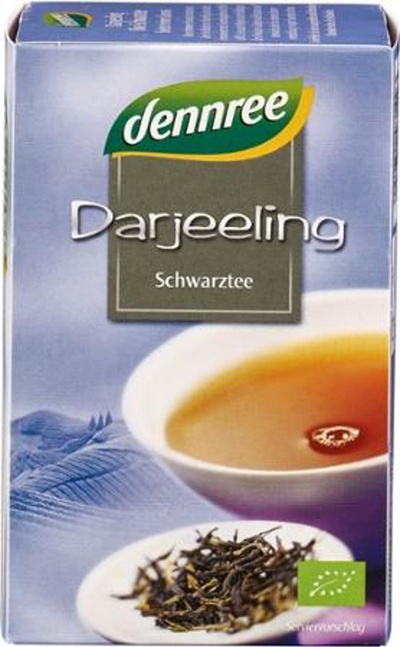 Produktfoto zu dennree Darjeeling Schwarztee 20TB