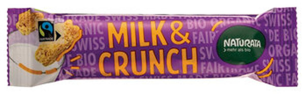Produktfoto zu Naturata Milk Crunch Schokoriegel 33g