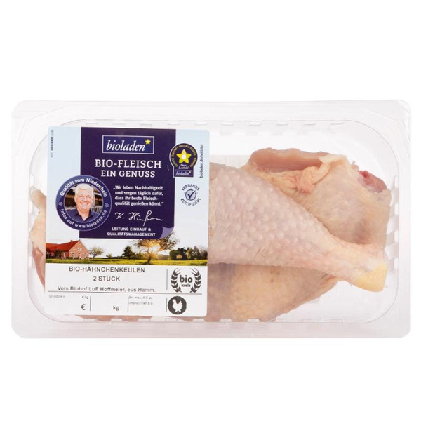 Produktfoto zu Bioladen* Hähnchenkeule 2 Stück ca. 600g