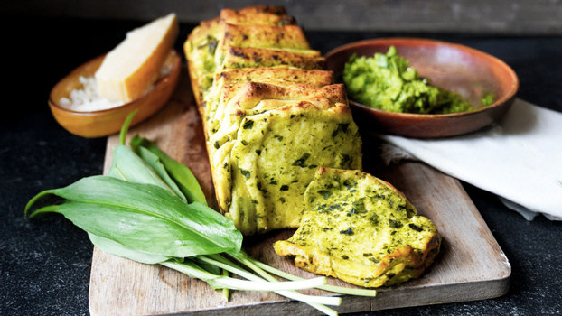 Rezeptbild für Bärlauch Zupfbrot