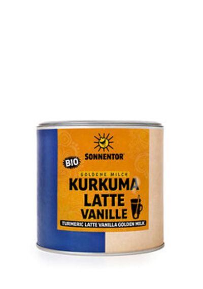 Produktfoto zu SONNENTOR Kurkuma Latte Vanille Dose 230g