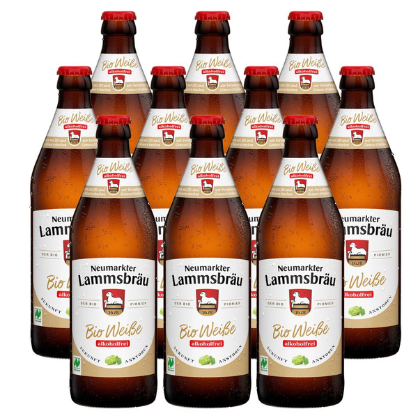 Produktfoto zu Kiste Lammsbräu Weiße alkoholfrei 10x0,5L