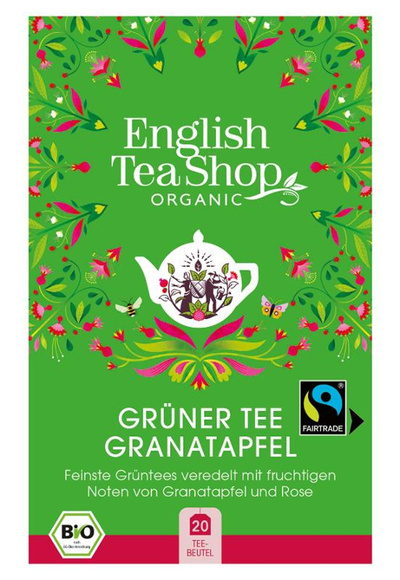 Produktfoto zu English Tea Shop Grüner Tee Granatapfel 20 TB