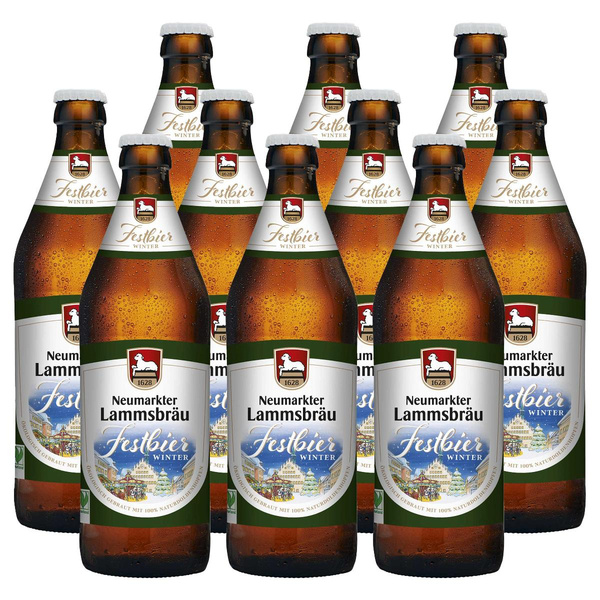 Produktfoto zu Kiste Lammsbräu Winterfestbier 10x0,5L