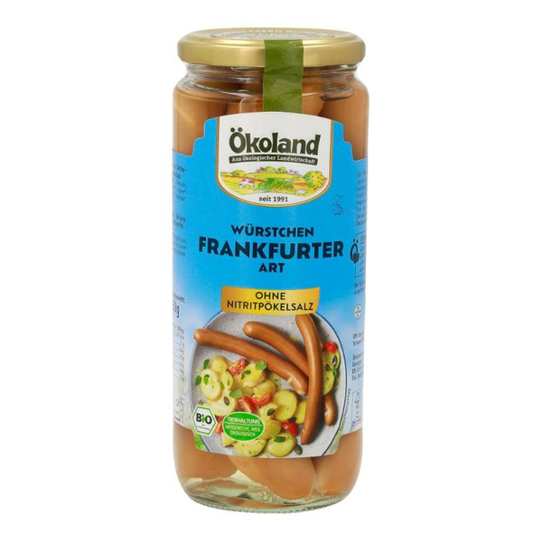 Produktfoto zu Ökoland Frankfurter im Glas 540g