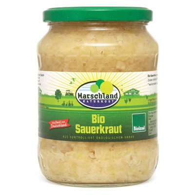 Produktfoto zu Marschland Sauerkraut im Glas 680ml