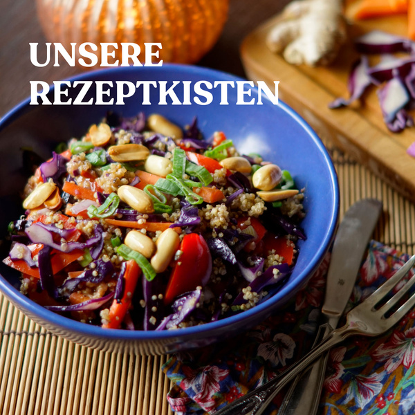 Warum Bio besser ist. Bowl-Gericht mit Obst- und Gemüse 