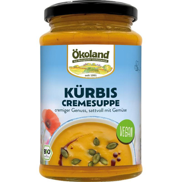 Produktfoto zu Ökoland Kürbis Cremesuppe 380ml
