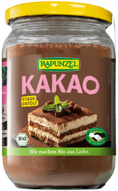 Produktfoto zu Rapunzel Kakaopulver stark entölt, HIH 250g