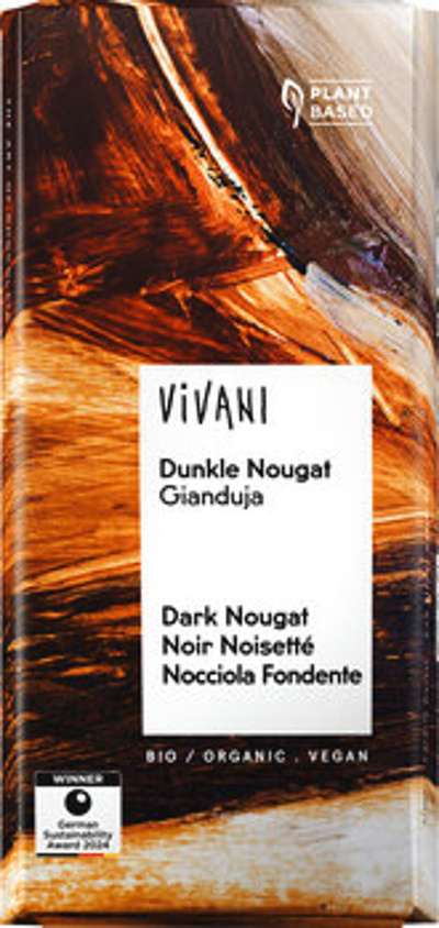 Produktfoto zu Vivani Dunkle Nougat 80g