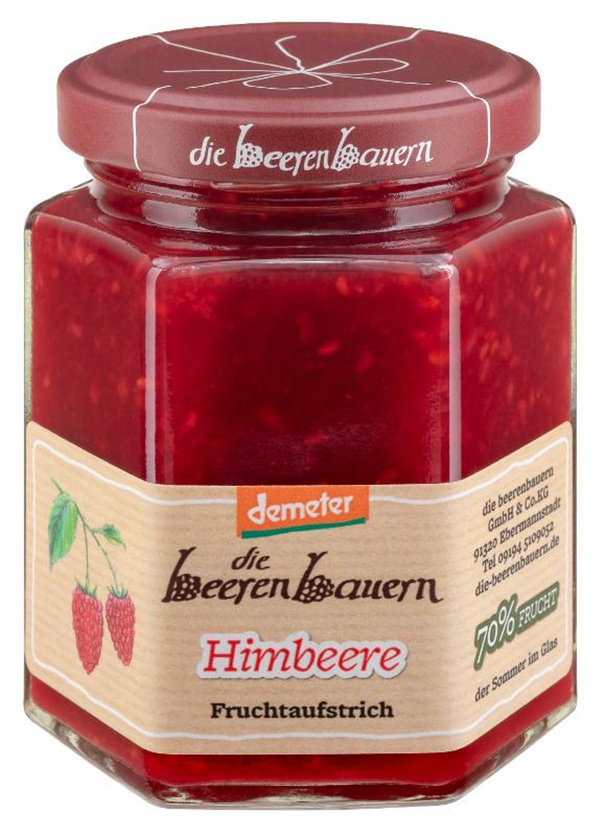 Produktfoto zu Die Beerenbauern Himbeer-Fruchtaufstrich 200g